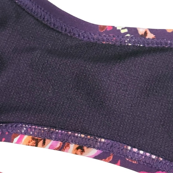 Ralph Lauren Captiva Paisley Two Piece Bandeau Tankini Swimsuit Purple Size 4 - Picture 10 of 12